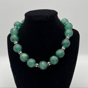 Green Beaded Necklace